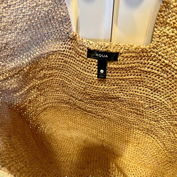 Woven Raffia Carryall Tote - Picture 3 of 6